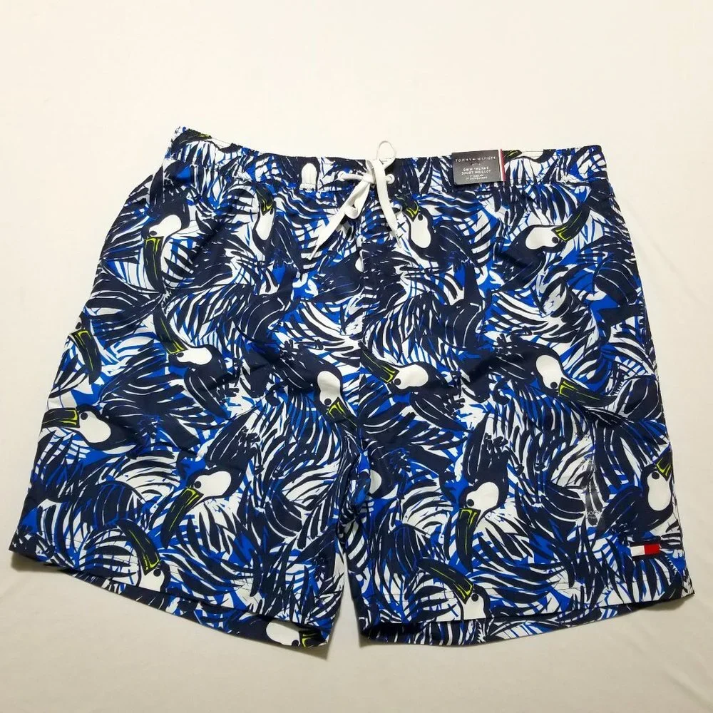 Tommy Hilfiger Traveler Swim Beach Bathing Suit Trunks‎ Shorts Mesh Lined